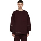 Alexander McQueen Red Zip Sweatshirt