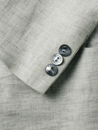 Agnona - Linen-Twill Suit Jacket - Gray