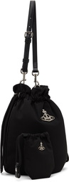 Vivienne Westwood Black Re-Nylon Drawstring Pouch