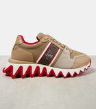 Christian Louboutin Nastroshark leather and canvas sneakers