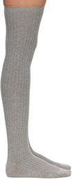 Baserange Two-Pack Black & Gray Overknee Socks