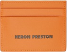 Heron Preston Orange Tape Card Holder