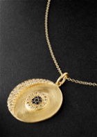 Ileana Makri - Lunar Eclipse Gold Multi-Stone Pendant Necklace