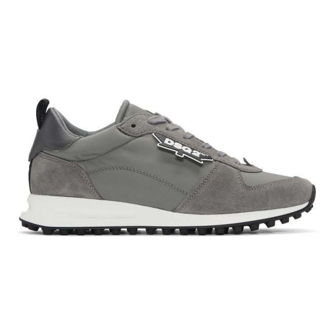 Photo: Dsquared2 Grey New Runner Hiking Sneakers