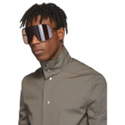 Rick Owens Brown Shield Sunglasses