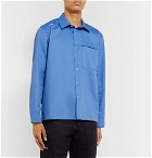 AFFIX - Embroidered Twill Shirt - Blue
