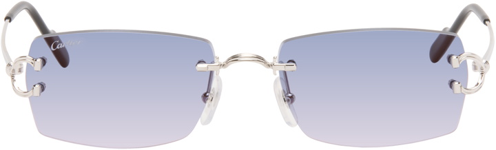 Photo: Cartier Silver Classic C Motif Sunglasses