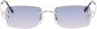 Cartier Silver Classic C Motif Sunglasses