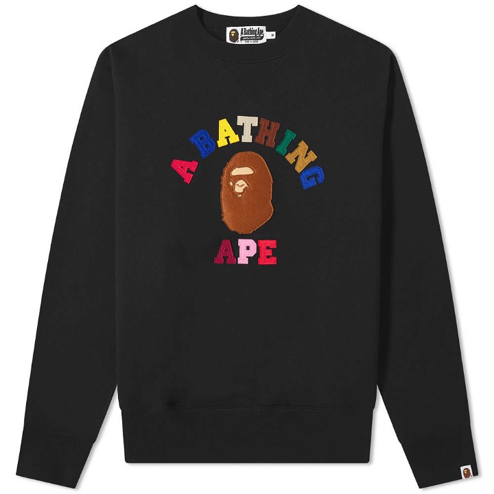 Photo: A Bathing Ape College Applique Relaxed Crew Sweat