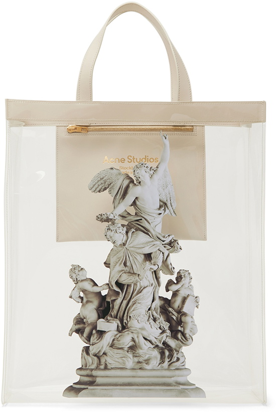 Photo: Acne Studios Transparent Clear Print Tote