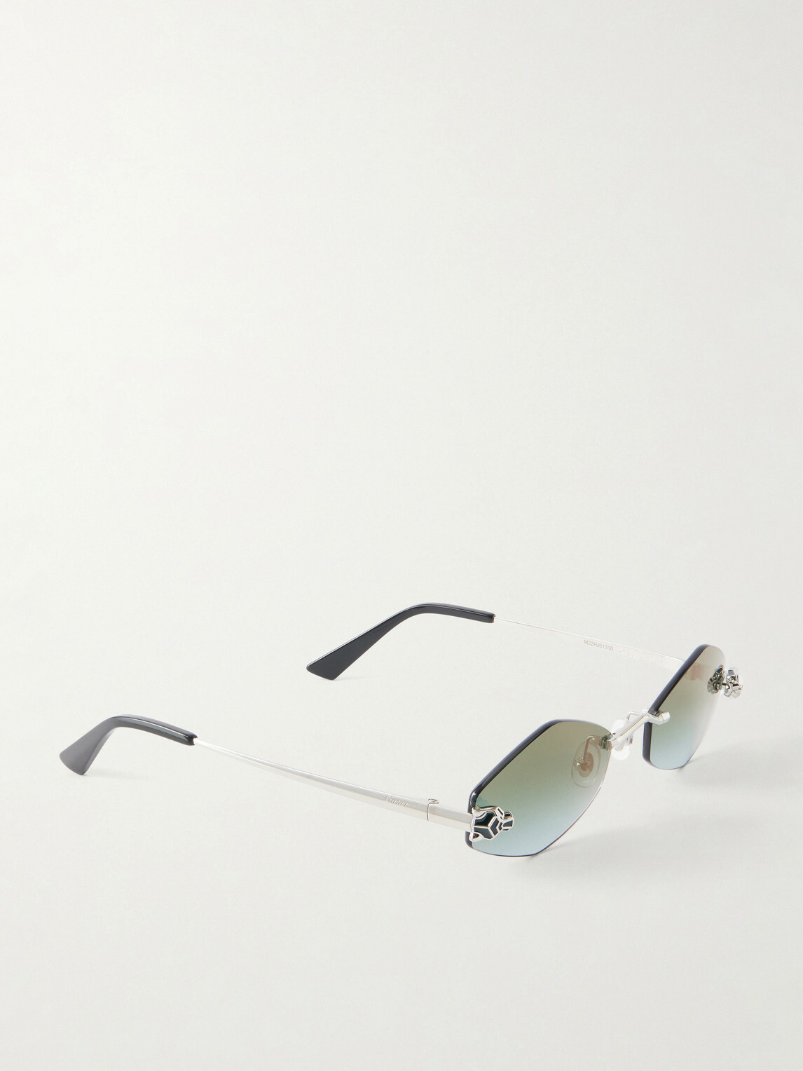 Cartier Eyewear - Panthère Classic Round-Frame Silver-Tone Sunglasses - Silver