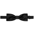 Dolce & Gabbana - Pre-Tied Silk-Satin Bow Tie - Men - Black