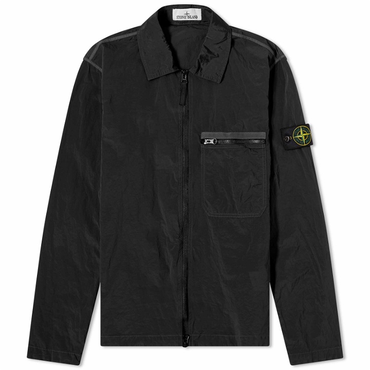 Photo: Stone Island Men's Nylon Metal Shirt Jacket in Black