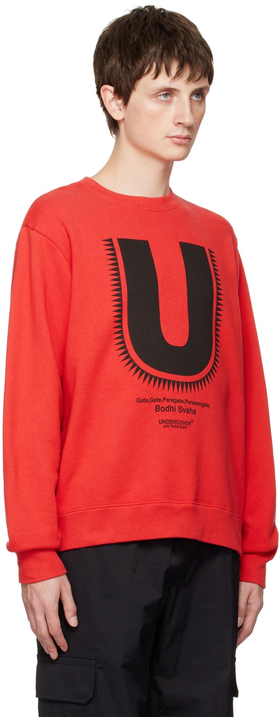 Undercover Red 'U' Sweatshirt Undercover