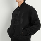 By Parra Men's Not Movie Quality Varsity Jacket in Black