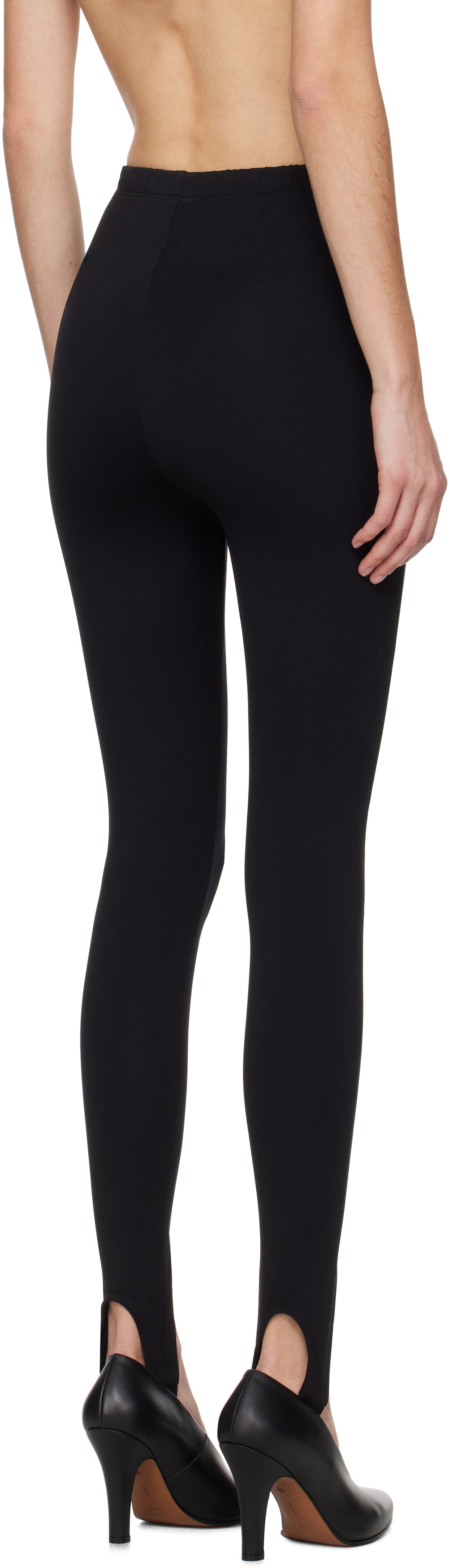 WARDROBE.NYC Black Stirrup Leggings