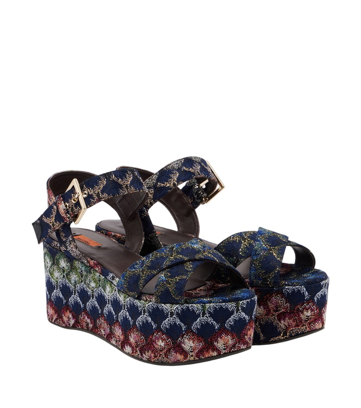 Photo: Missoni Julia lamé platform sandals