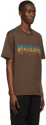 mastermind WORLD Brown Cotton T-Shirt