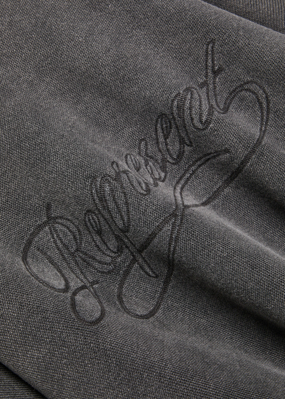 Represent Stamped Logo Cotton Jumper Grey