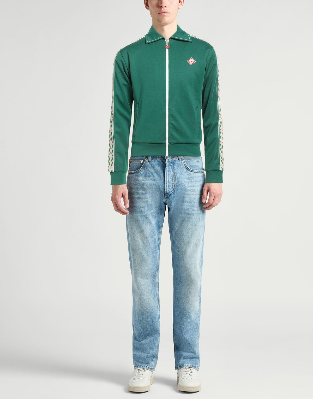 Casablanca Mens Sweatshirt Emerald in Green