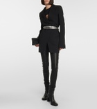 Ann Demeulemeester Mid-rise leather leggings