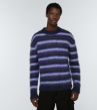 Marni - Striped mohair-blend sweater
