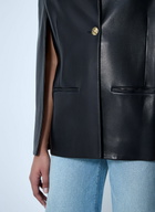Khaite Single-Breasted Leather Jacket