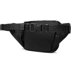 Versace - Logo-Embellished Mesh-Trimmed Nylon Belt Bag - Men - Black
