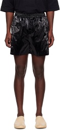 AMOMENTO Black Banding Shorts