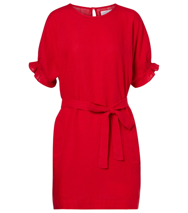 Photo: Velvet Vivian belted linen minidress