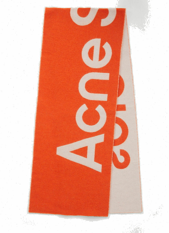Photo: Logo Jacquard Scarf in Orange