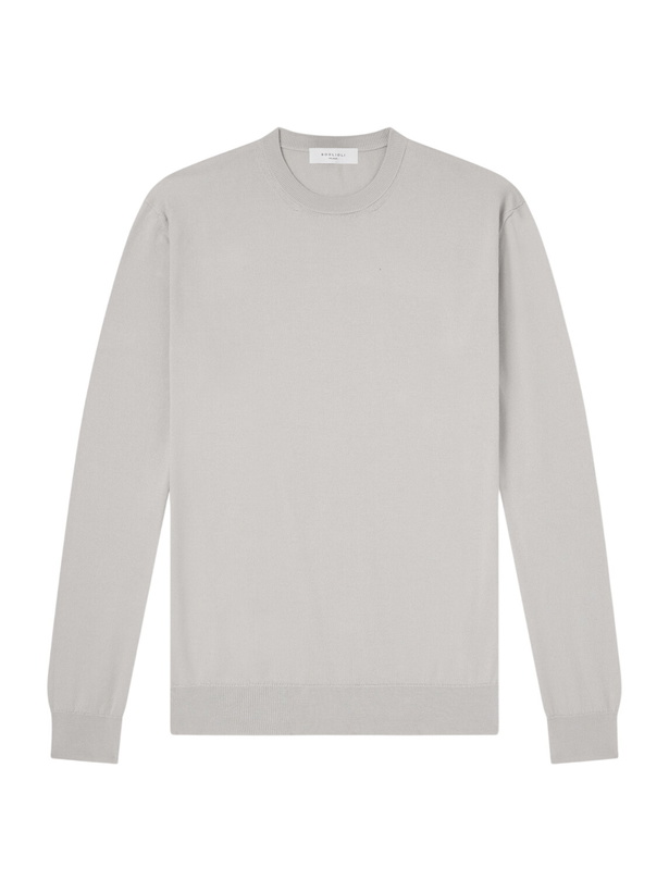 Photo: Boglioli - Cotton-Jersey Sweater - Gray