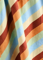 Kitri Connie Striped Linen-blend Mini Dress Multicoloured