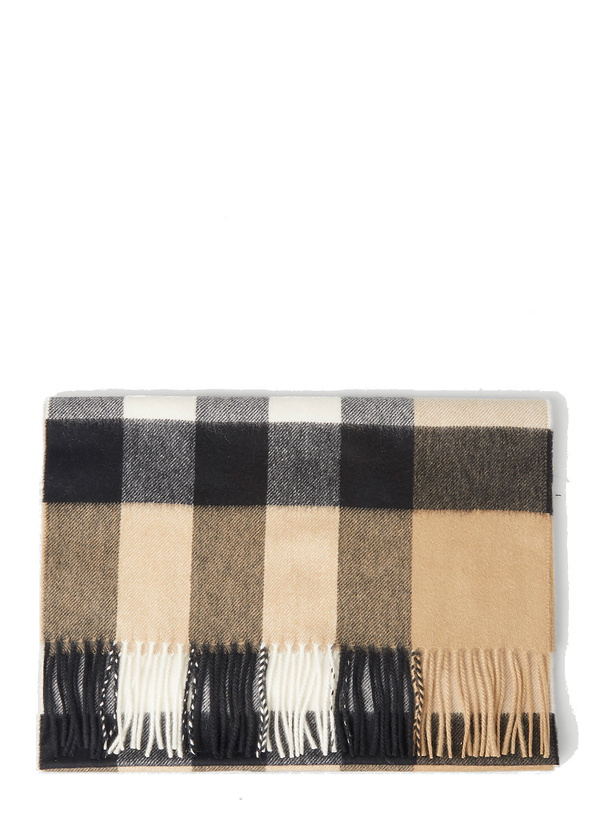 Photo: Mega Check Scarf in Beige