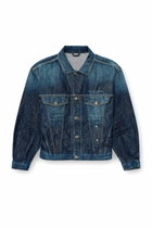 Diesel Trucker jacket in selvedge denim - Denim Jackets - Unisex - Blue