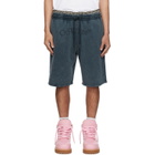 Off-White Navy Bookish Mar Sweat Shorts