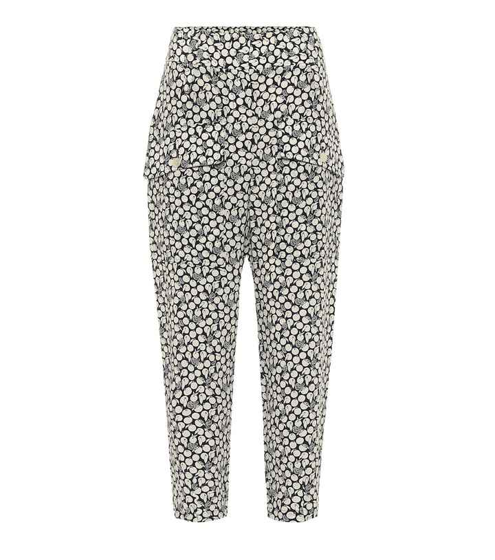 Photo: Stella McCartney - Cecilia printed silk cropped pants