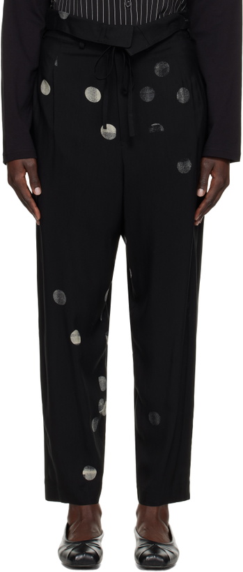 Photo: Y's Black U-High Waist Trousers
