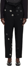 Y's Black U-High Waist Trousers
