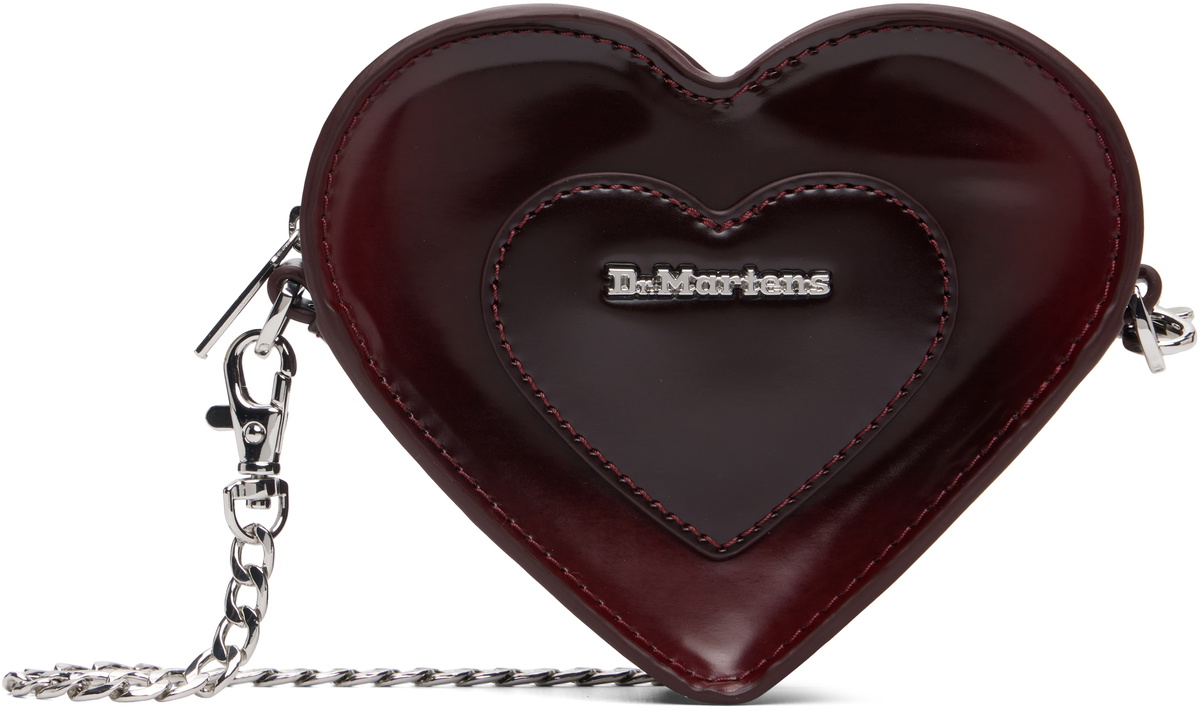 Dr. Martens Burgundy Mini Heart Bag