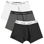 Calvin Klein Men's CK Underwear Trunk - 3 Pack in Black/White Stripes