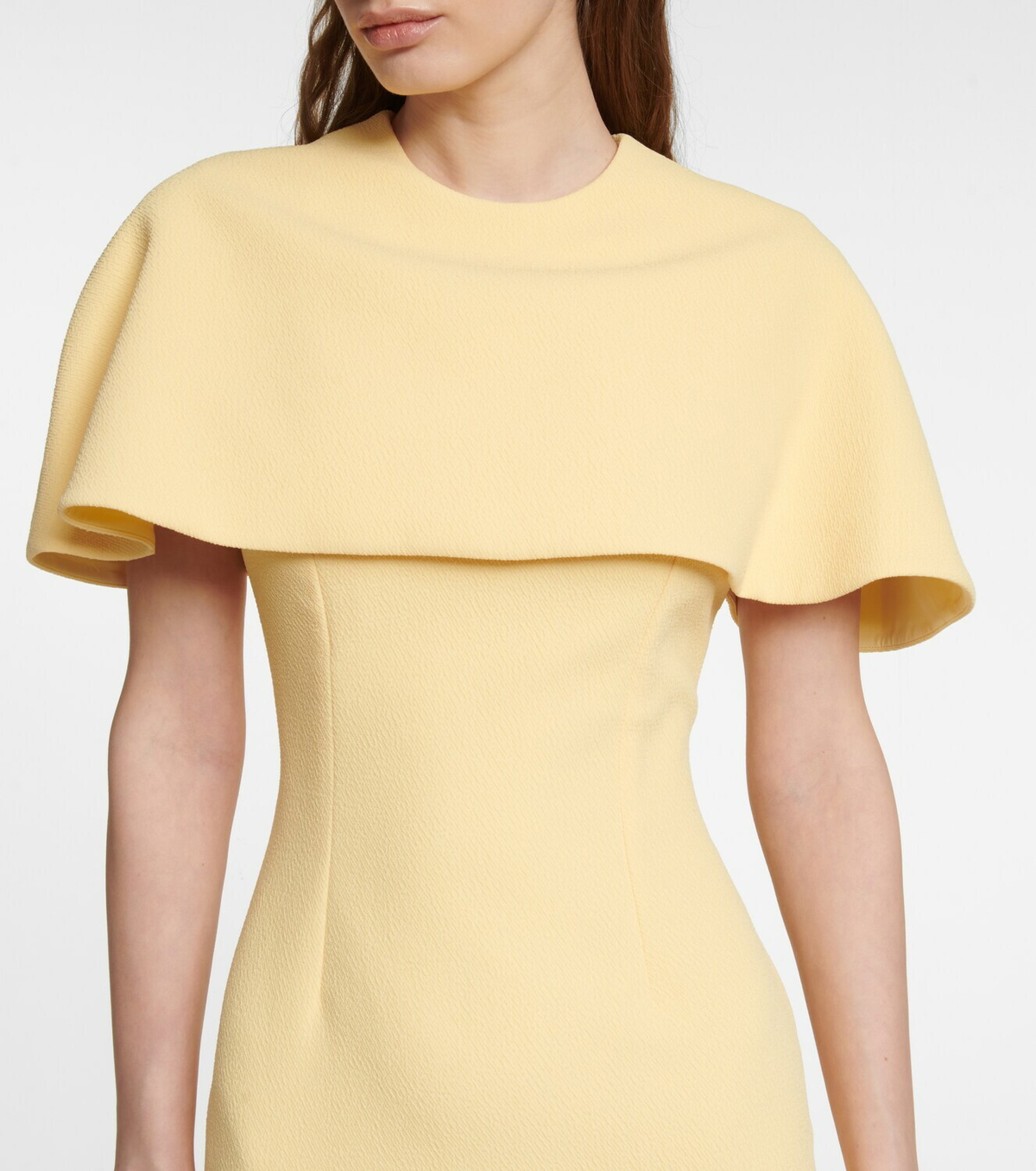 Emilia Wickstead Elham cape crpe midi dress Emilia Wickstead