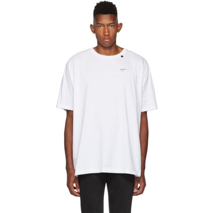 Photo: Off-White White and Black Abstract Arrows T-Shirt