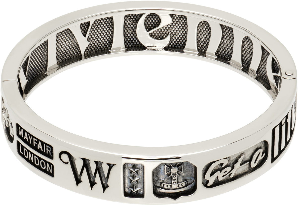 nonnative - END Dweller Burnished Steel Bracelet - Silver Nonnative