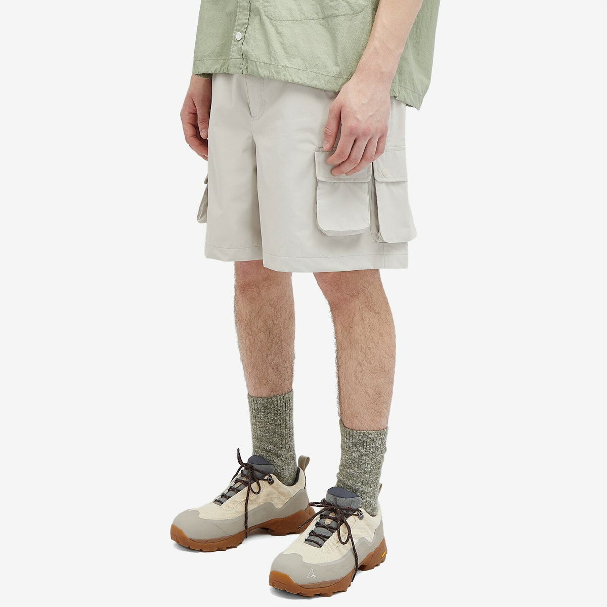 DAIWA Men's Gore-Tex Windstopper Tech Hiker Mountain Shorts in Ecru