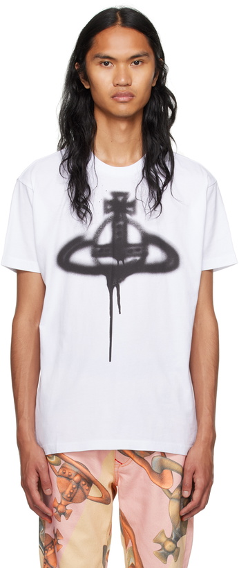 Photo: Vivienne Westwood White Spray Orb T-Shirt