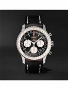 Breitling - Navitimer 01 Chronograph 43mm Stainless Steel and Leather Watch, Ref. No. AB012012/BB01