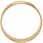 IN GOLD WE TRUST PARIS SSENSE Exclusive Gold Needle Cage Bracelet