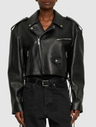 MAGDA BUTRYM - Leather Cropped Biker Jacket