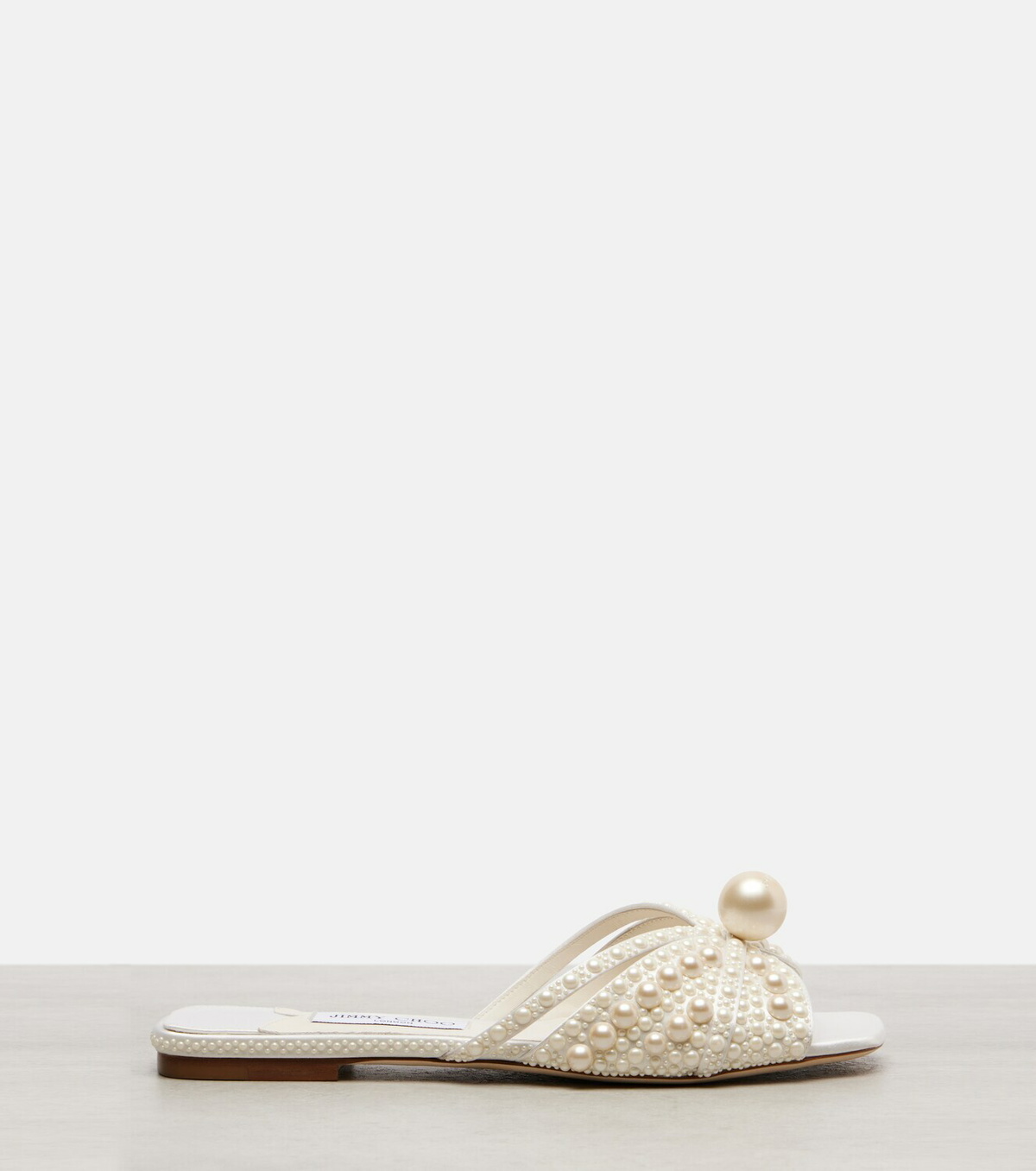 Jimmy Choo Siva embellished satin slides